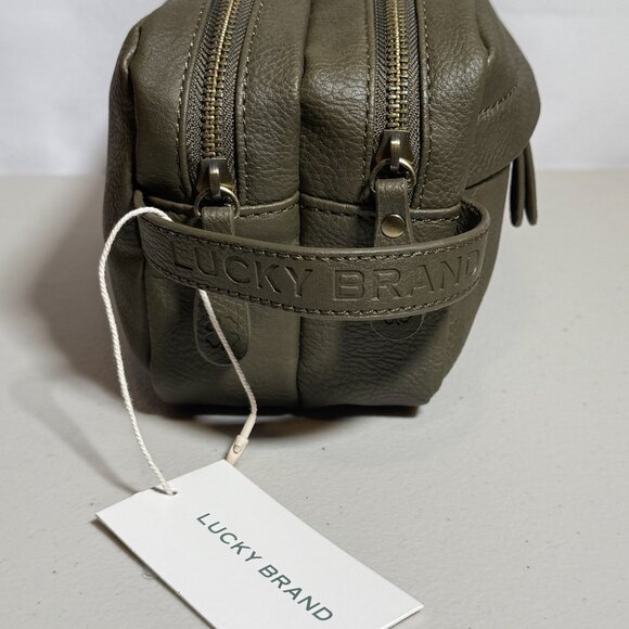 Lucky Brand Men's Toiletry Bag | Olive Green - Picture 2 of 6